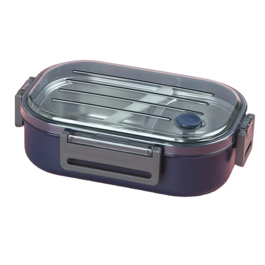 Leak-Proof Modular Lunch Box with Clear Lid & Spork