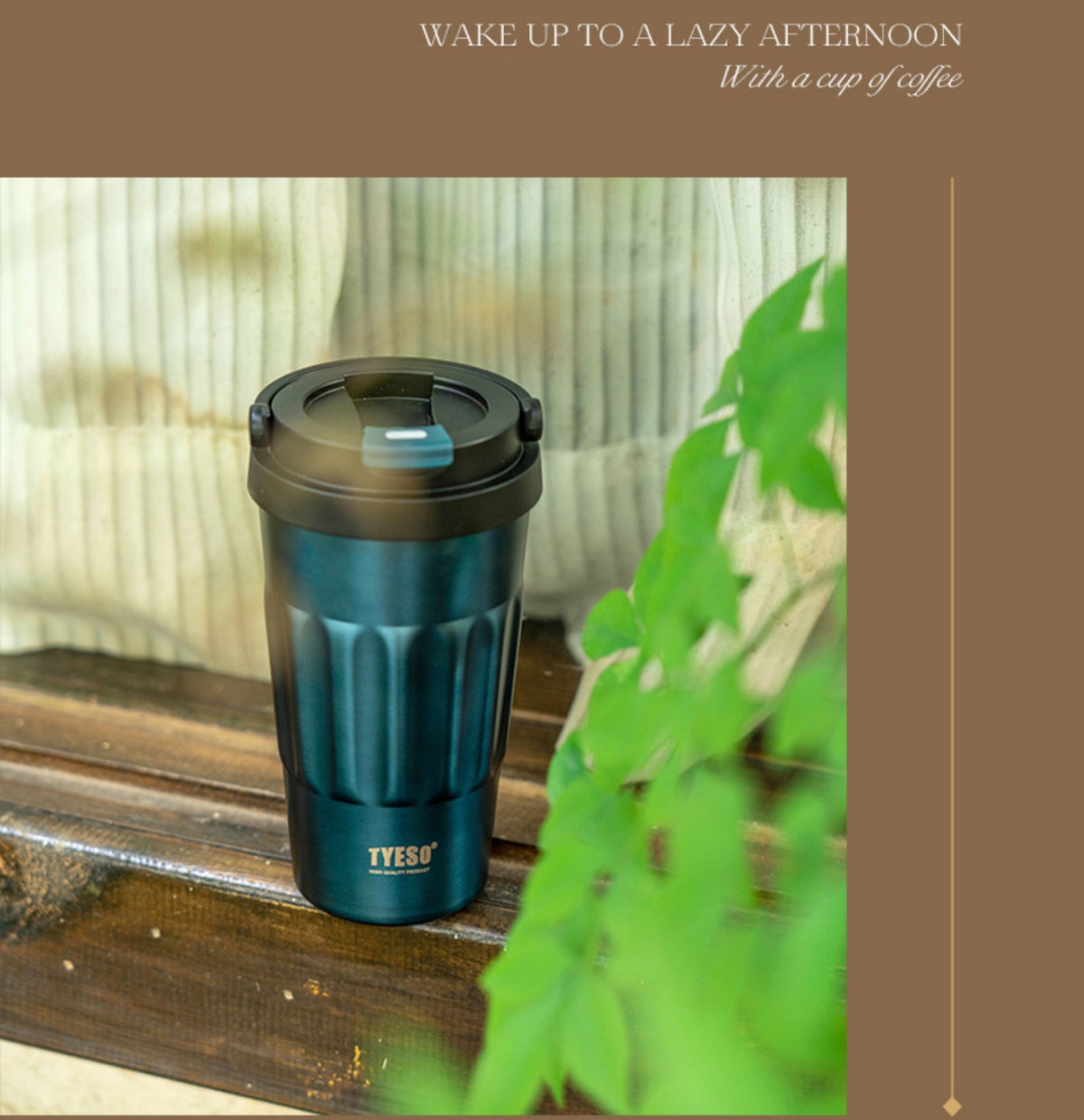 TYESO Premium Insulated Travel Coffee Mug-500ML
