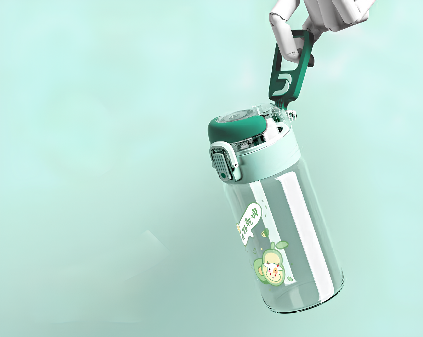 "THE GLASS" Minimalist Glass Travel Bottle with Protective Sleeve