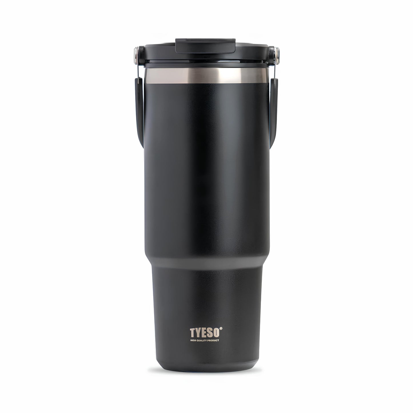 TYESO High-Capacity Travel Tumbler with Folding Handle
