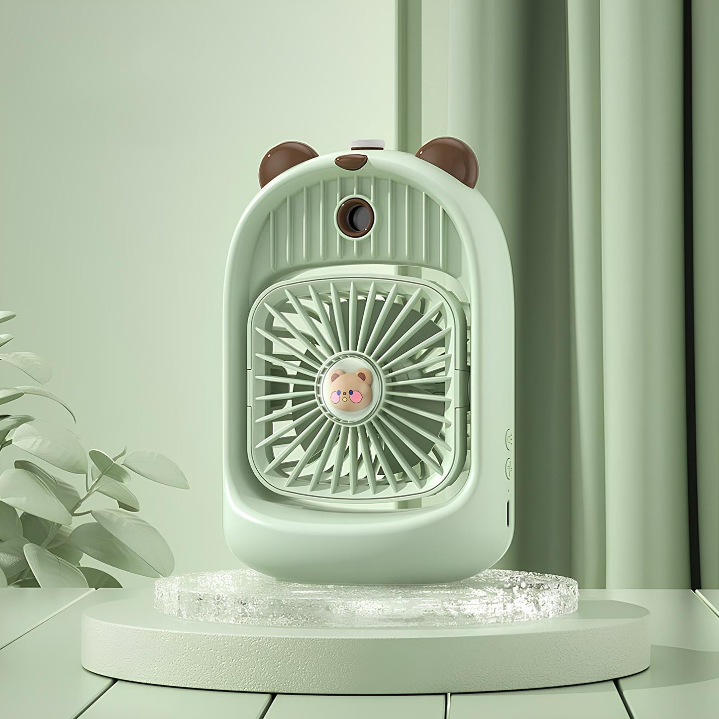 Spray Cooling Mist Fan – USB Hand Held Water Mist Fan | Bear Design
