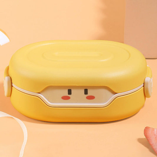 Delicious Reusable Bento Box Lunch for Kids,Freshmage Salad Lunch Container,Airtight,Leak-Proof,and Versatile,Suitable School (780ML, Kids, Yellow)