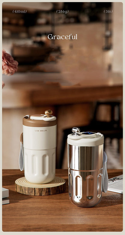 Relea "Live Well" Smart Temperature Display Coffee Cup