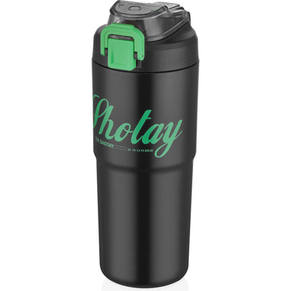 SHOTAY Premium Matte Sport Tumbler with Pop-Up Straw