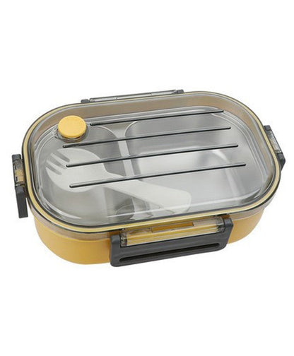 Leak-Proof Modular Lunch Box with Clear Lid & Spork