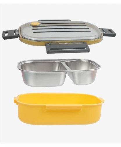 Leak-Proof Modular Lunch Box with Clear Lid & Spork