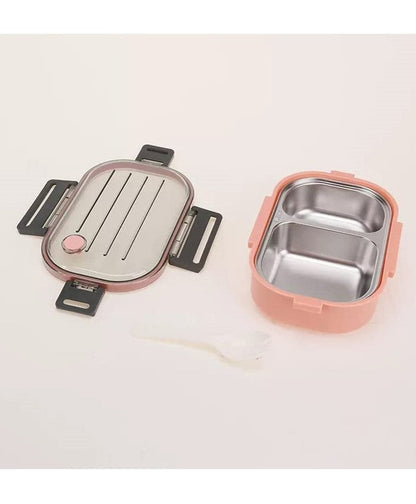 Leak-Proof Modular Lunch Box with Clear Lid & Spork