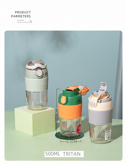 Dodge Tritan Water Bottle with Sipper & Spout –500ml
