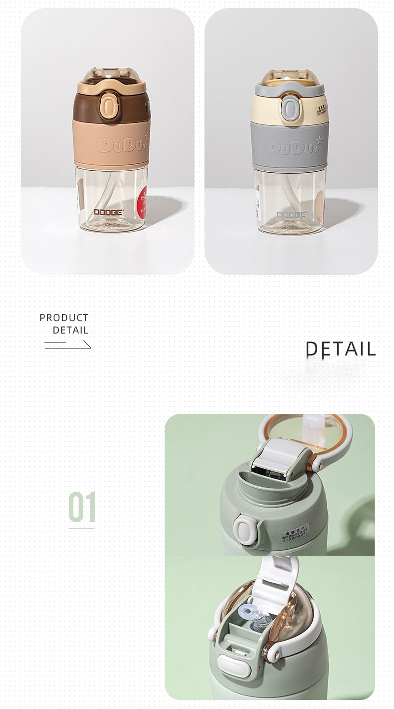 Dodge Tritan Water Bottle with Sipper & Spout –500ml