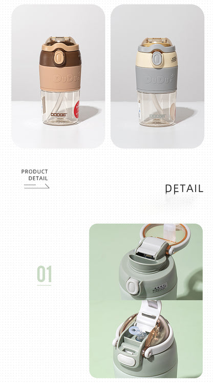 Dodge Tritan Water Bottle with Sipper & Spout –500ml