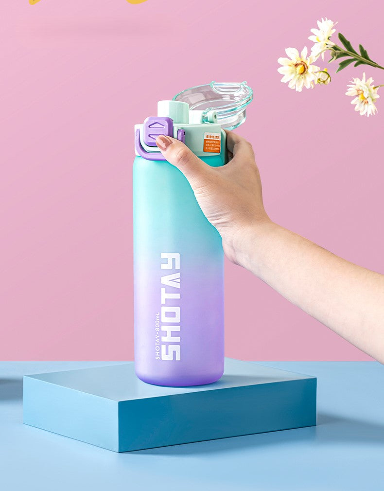 SHOTAY Matte Gradient Dual-Drink Sports Water Bottle ST 7259- 800ML