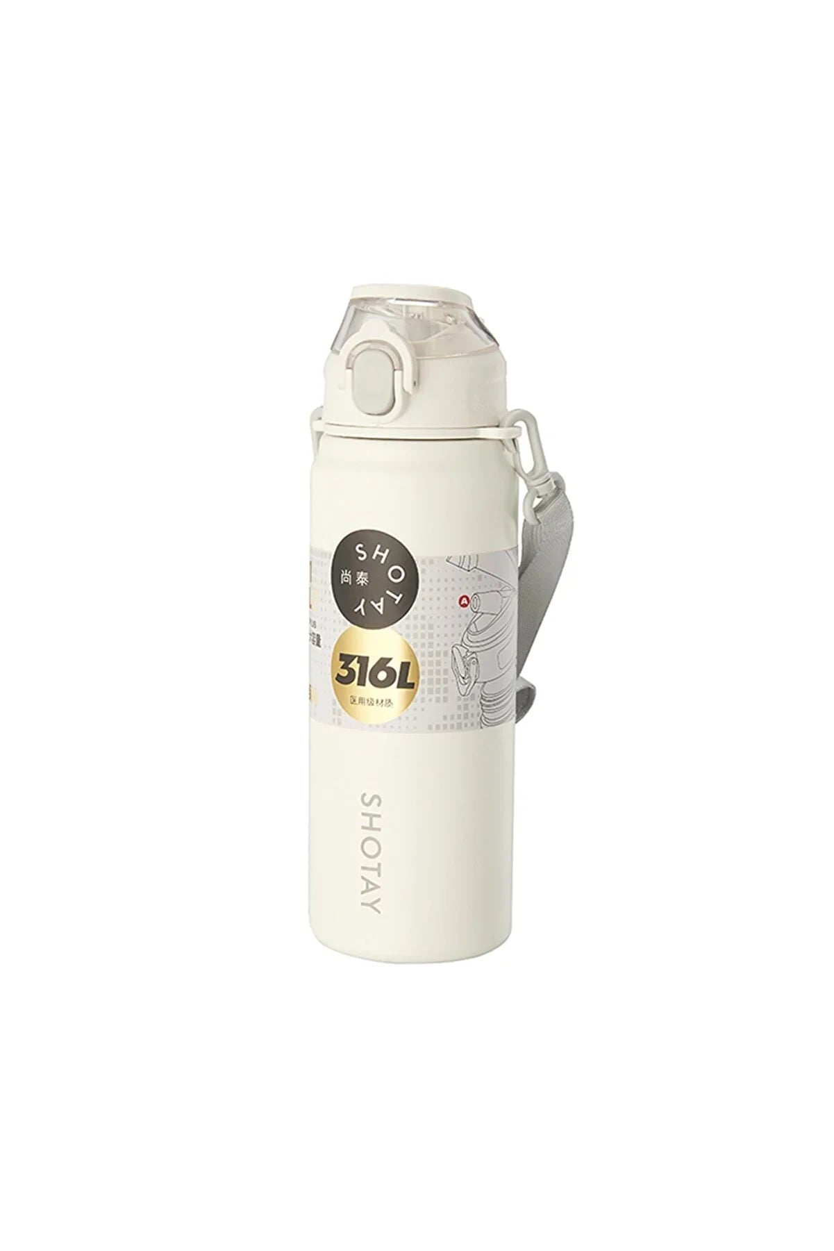 SHOTAY 750ml Stainless Steel Portable Thermos