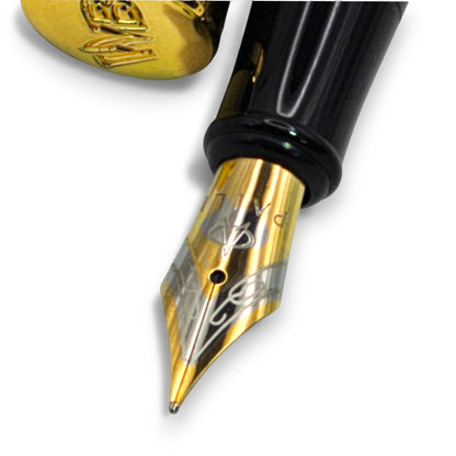 PAILI Premium Executive Fountain Pen – Classic Black & Gold Design, Medium Nib for Smooth Writing