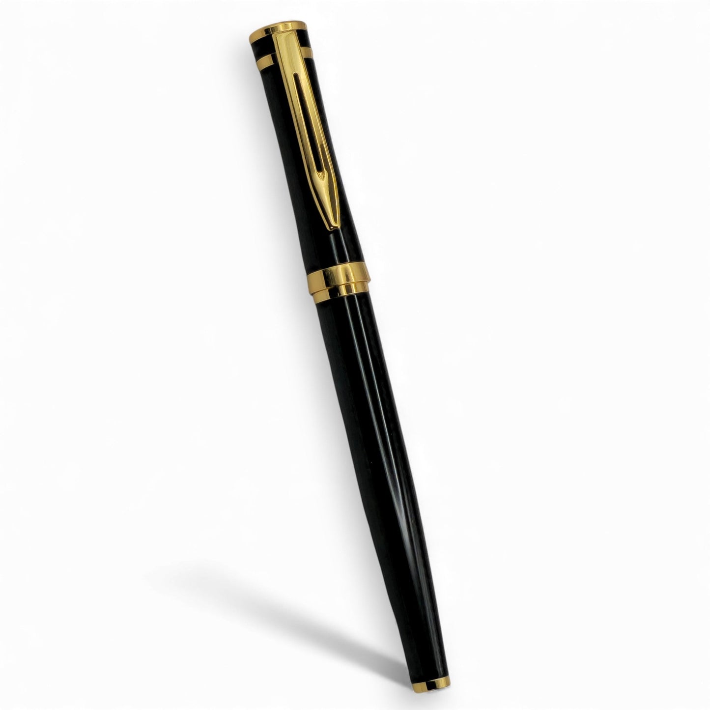 Premium Executive Fountain Pen – Classic Black & Gold Design, Medium Nib for Smooth Writing