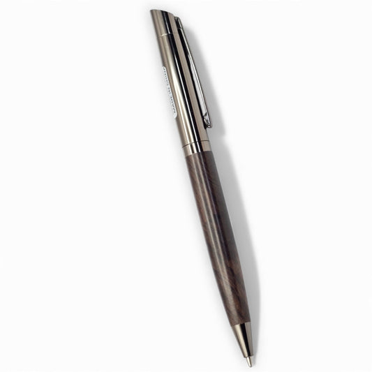 Sophisticated Dark Wood & Gunmetal Executive Pen