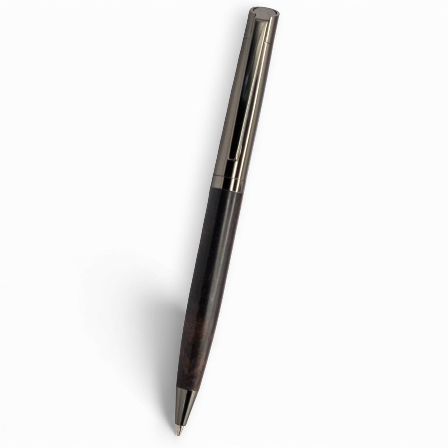 Sophisticated Dark Wood & Gunmetal Executive Pen