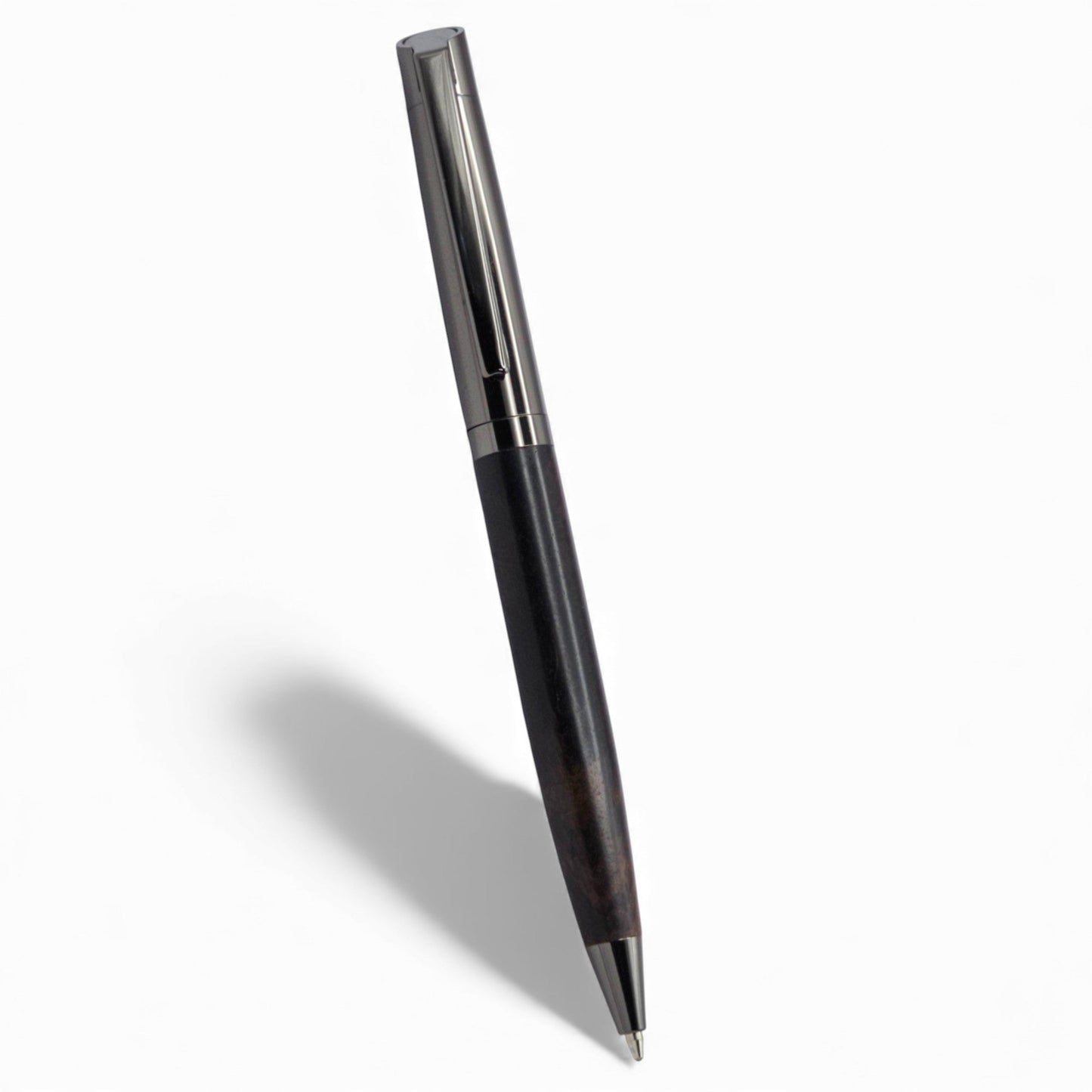 Sophisticated Dark Wood & Gunmetal Executive Pen
