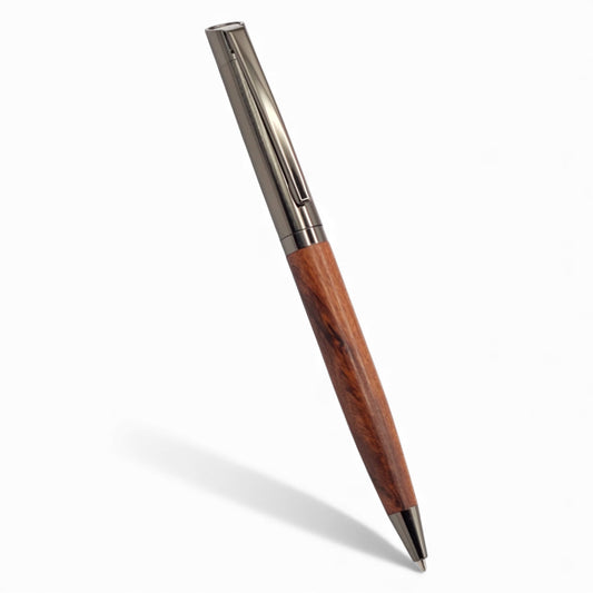 PAILI Sophisticated Dark Wood & Gunmetal Executive Pen