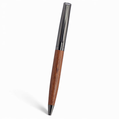 PAILI Sophisticated Dark Wood & Gunmetal Executive Pen
