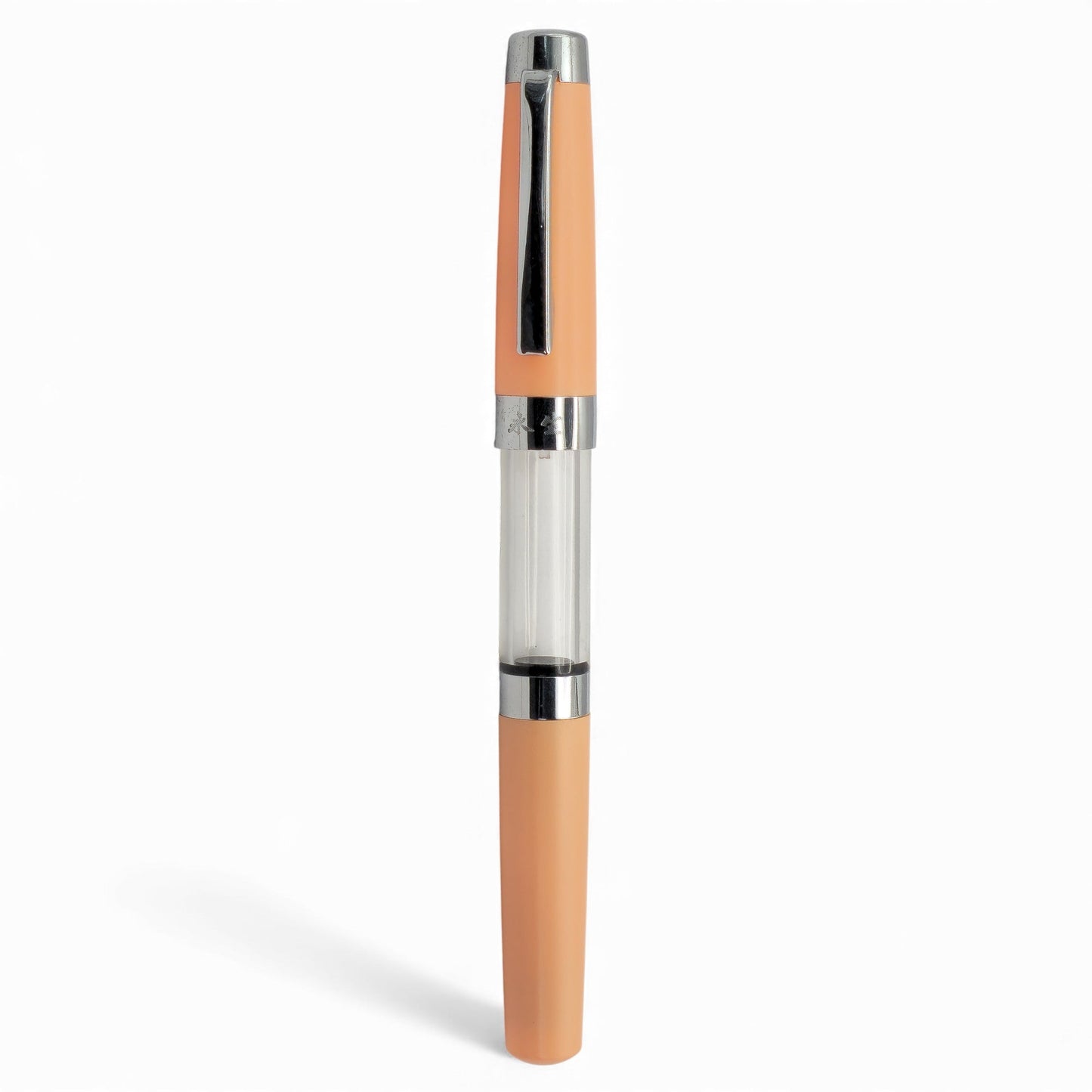 Modern Pastel Demonstrator Fountain Pen – Transparent Barrel, Spring-Action Filling Mechanism, Fine Precision Nib
