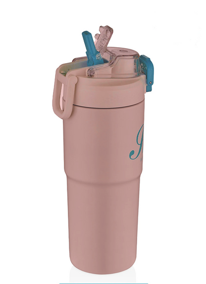 SHOTAY Premium Matte Sport Tumbler with Pop-Up Straw