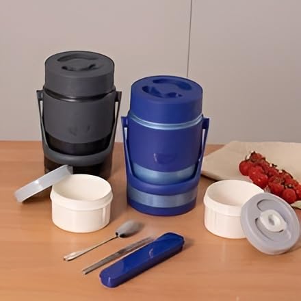 Relish Vaccum Insulated Lunch Box - 2 Compartment, 2000ml