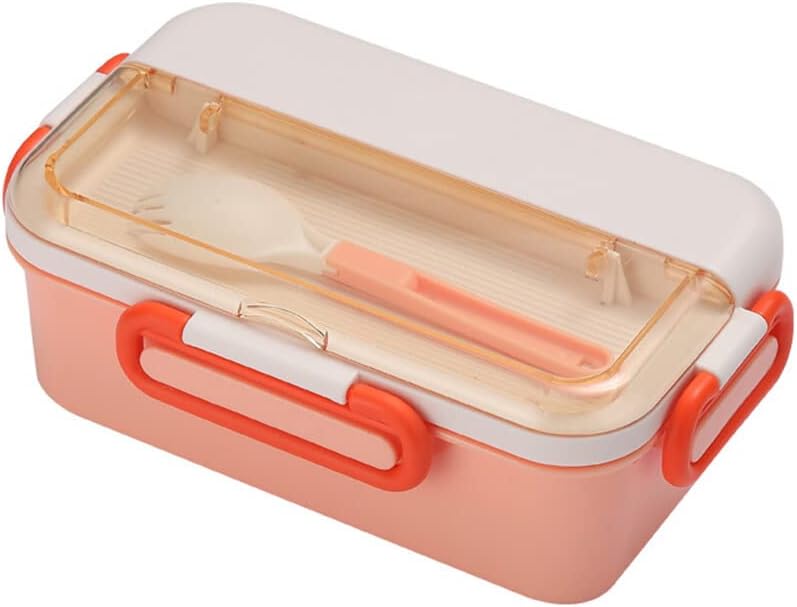 Rabbit Plastic Leakproof BPA Free Lunch Box with Spoon - Keep Your Food Fresh and Organized for Adults and Kids - Bpa-Free, Microwave and Dishwasher Safe (Multicolor) (1100ML, Green,Orange,Purpel)