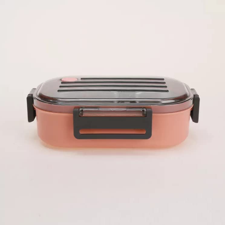 Leak-Proof Modular Lunch Box with Clear Lid & Spork