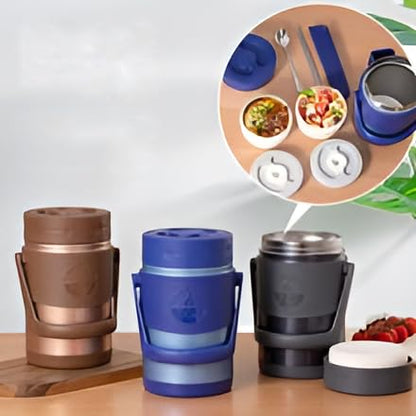 Relish Vaccum Insulated Lunch Box - 2 Compartment, 2000ml