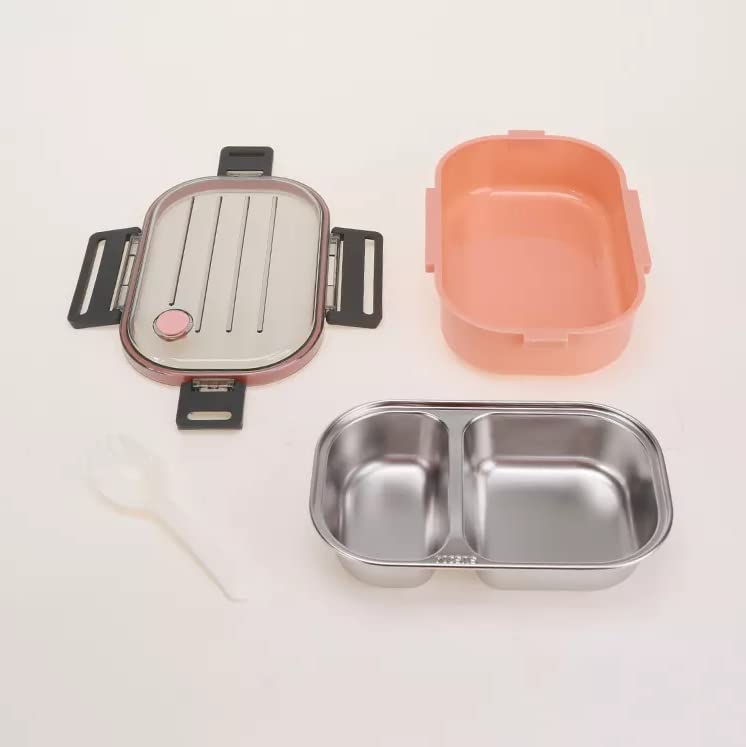 Leak-Proof Modular Lunch Box with Clear Lid & Spork