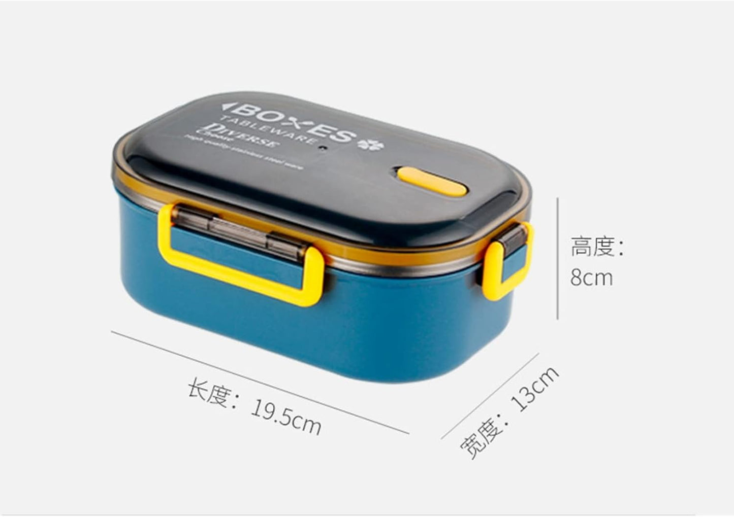 Stainless Steel Lunch Box, 1000ml Bento Box Two Compartments for School for Travel for Picnic (1000ML, Blue , Green , Pink  )