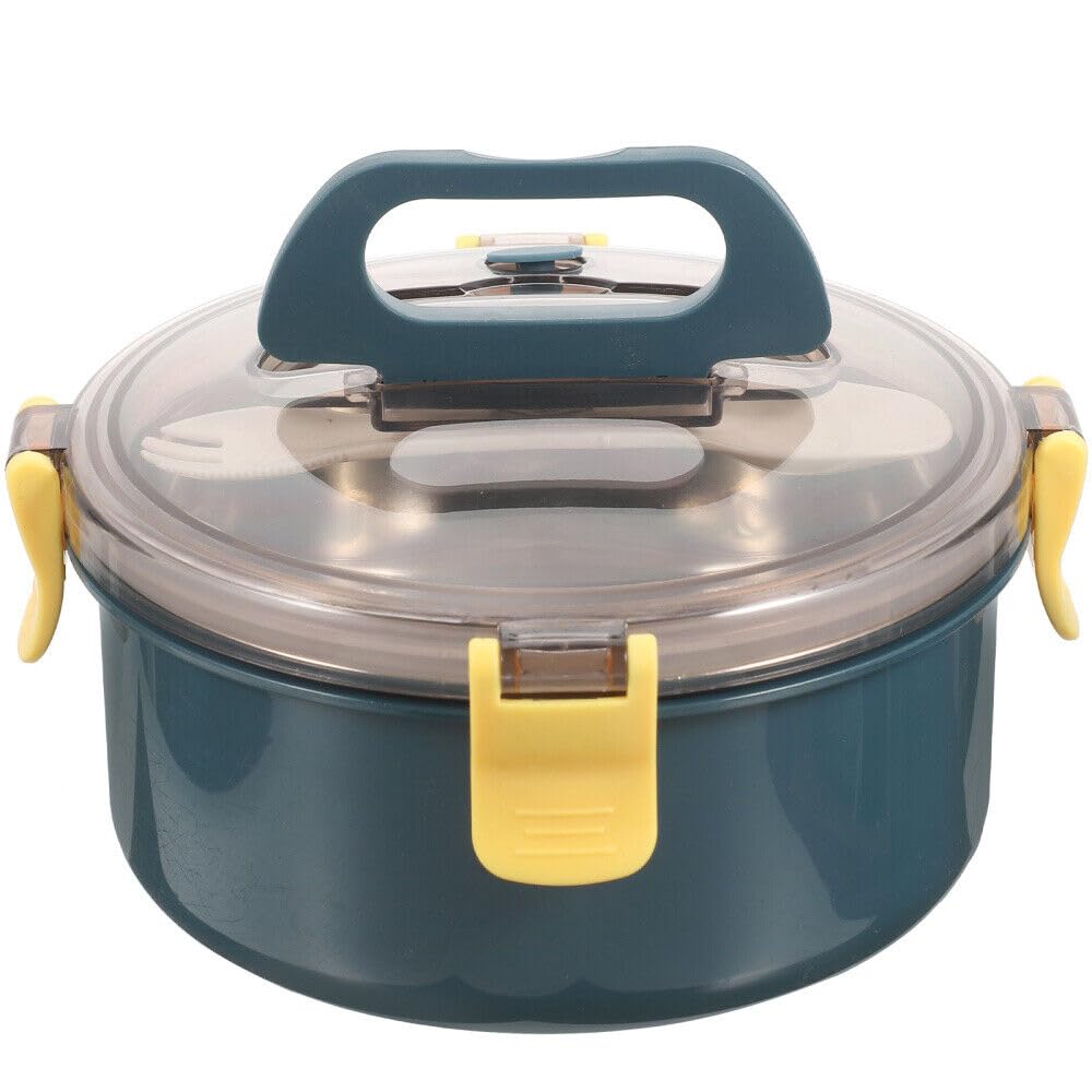 Thermal Stainless Steel 1000 ml Insulation Brunch Munch Box Tableware Set Portable Lunch Containers for Kid Adult Student Children Keep Food (800ML, Pink,Blue,Sky Blue)