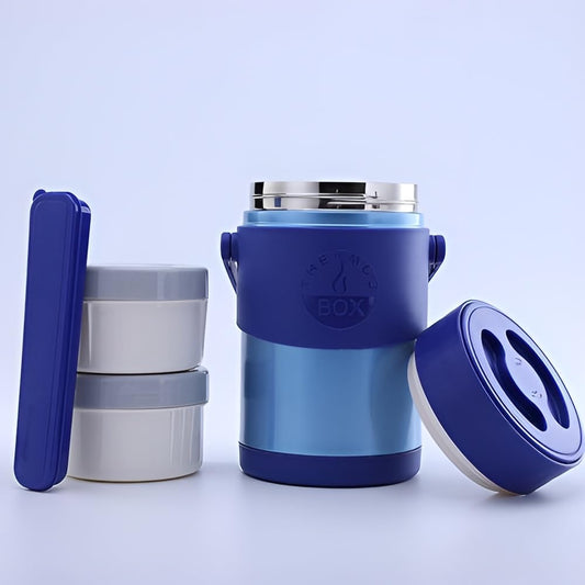 Relish Vaccum Insulated Lunch Box - 2 Compartment, 2000ml