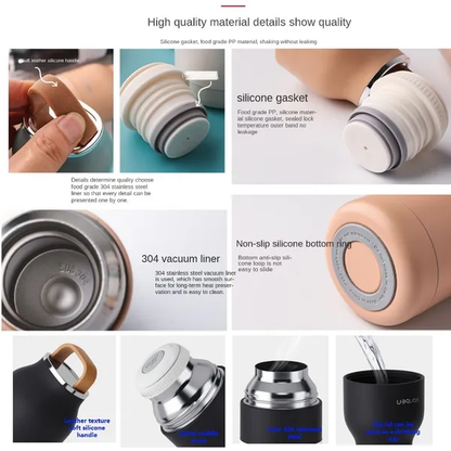 Premium Portable Stainless Steel Vacuum Thermos