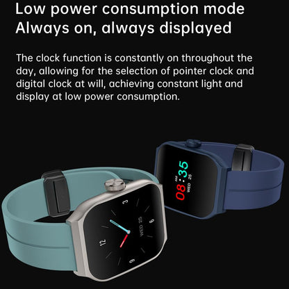 THE VENTI MediaTek Smart Watch 1.96inch Super AMOLED 3D Flexible Design Screen Bluetooth Calling Heart Rate IP67 Waterproof Smartwatch for Android iOS (1.96", Navy Blue)