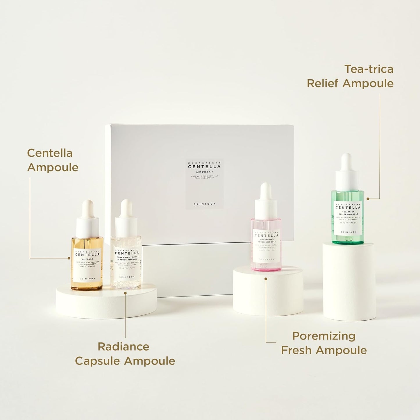 SKIN1004 Madagascar Centella Ampoule Kit | Soothing Serum Set, 120 ml