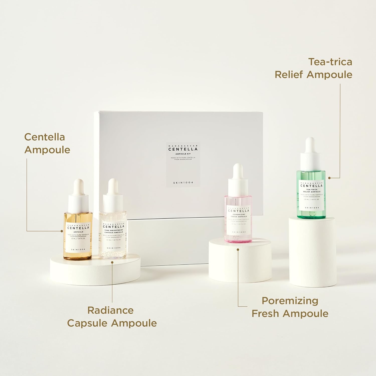 SKIN1004 Madagascar Centella Ampoule Kit | Soothing Serum Set, 120 ml