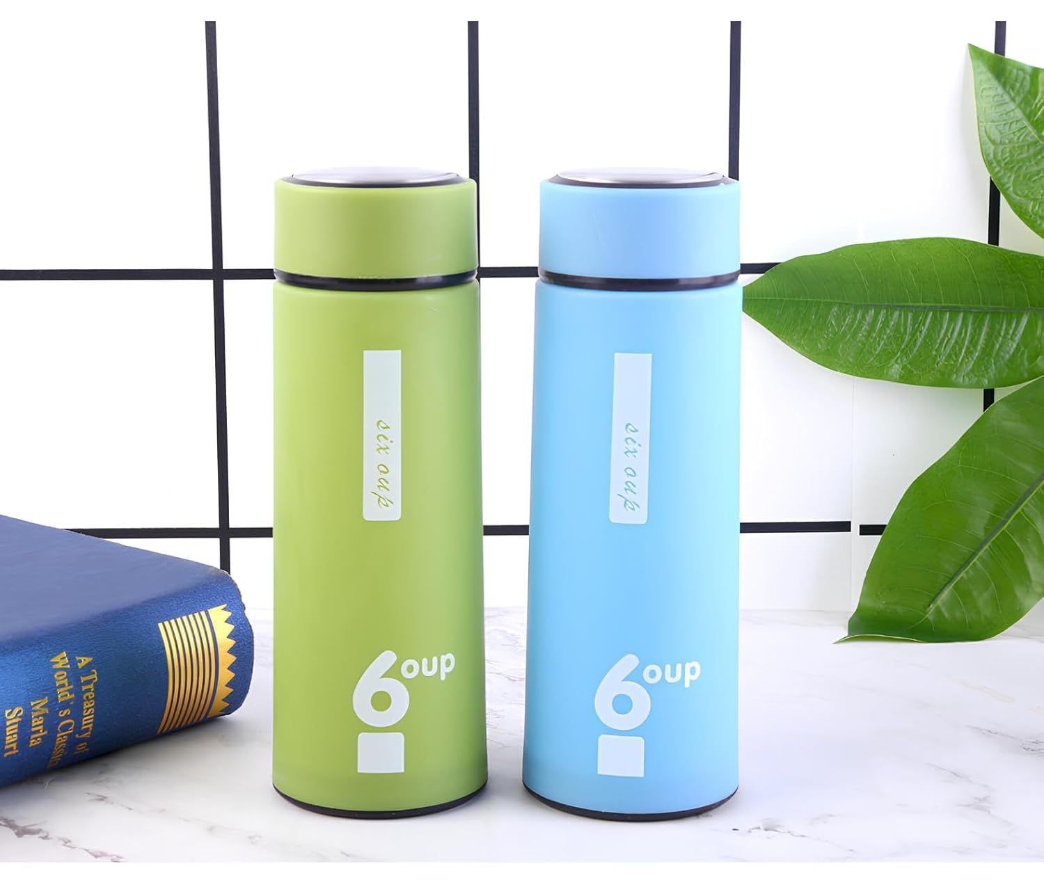 Venti Flower Water Bottle for Kids – Cute and Stylish Water Bottle with Anti-Leak Proof Cap, School Water Bottle for Kids, Boys and Girls (Pack of 2)(Random Colour Will be Shipped)