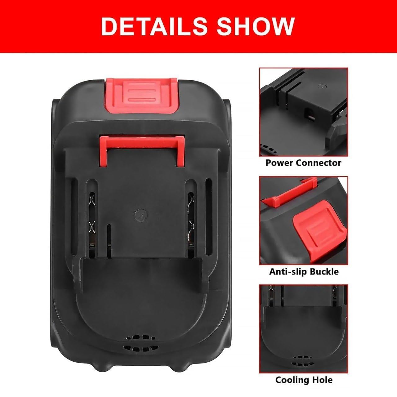 21V/48Vf Lithium-Ion Battery with Charger | Max Power Link System | Rechargeable Battery Pack for Cordless Power Tools – 12000mAh Li-ion | Power Share Compatible