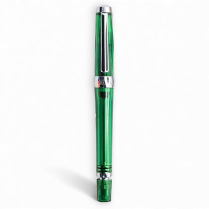 Fountain Pen – Acrylic VAC Filler, Schmidt Nib (Fine),Vaccum Filling Pen, Best Pen Gift Set for Men & Women, Professional, Executive, Office, Nice Pens,Return Gift F013 WHITE GREEN BLUE