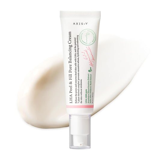 AXIS-Y LHA Peel & Fill Pore Balancing Cream - Blackhead Remover & Pore Minimizer for Face - Vegan Korean Skin Care Face Moisturizer Cream for All Skin Types