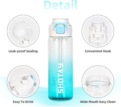 SHOTAY Gradient Dual-Drink Sports Water Bottle (800ml)ST 7256
