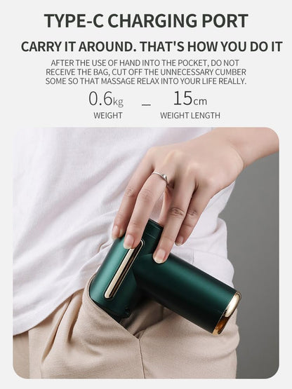 THE VENTI Ultragun Massage Gun For Full Body Relaxation, Deep Tissue Percussion Massager Machine For Muscle Relaxation, Battery Powered&Handheld For Neck, Shoulder Back, Foot(Random Color)