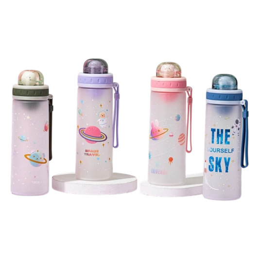 "Space Travel" Children's Frosted Water Bottle