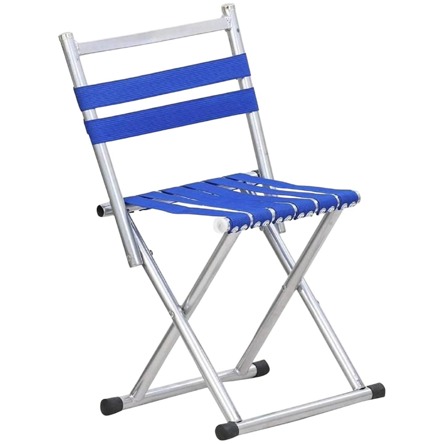 Venti Foldable Camping Chair, Heavy Duty Outdoor Portable Lightweight Folding Stool, Fishing Hiking Beach Picnic Stool Collapsible Camping Stool Mini for Travel Garden Chair (Silver)