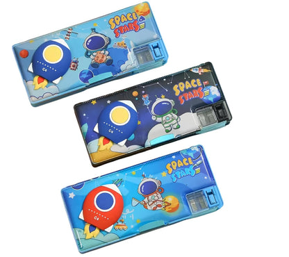 VENTI Multifunctional Space Pencil Box for Kids, Magnetic Pop Up Box - Boys & Girls, Return Gifts (Random Design) (BC-811) (Pack of 1)