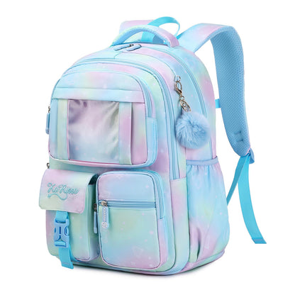PIG PIG GIRL Kids Backpack for Girls School Bags for Middle School Students Book Bag for Elementary Primary School