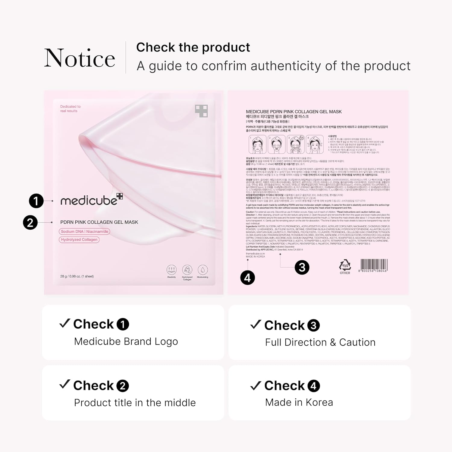 Medicube Salmon DNA PDRN Pink Collagen Jelly Mask