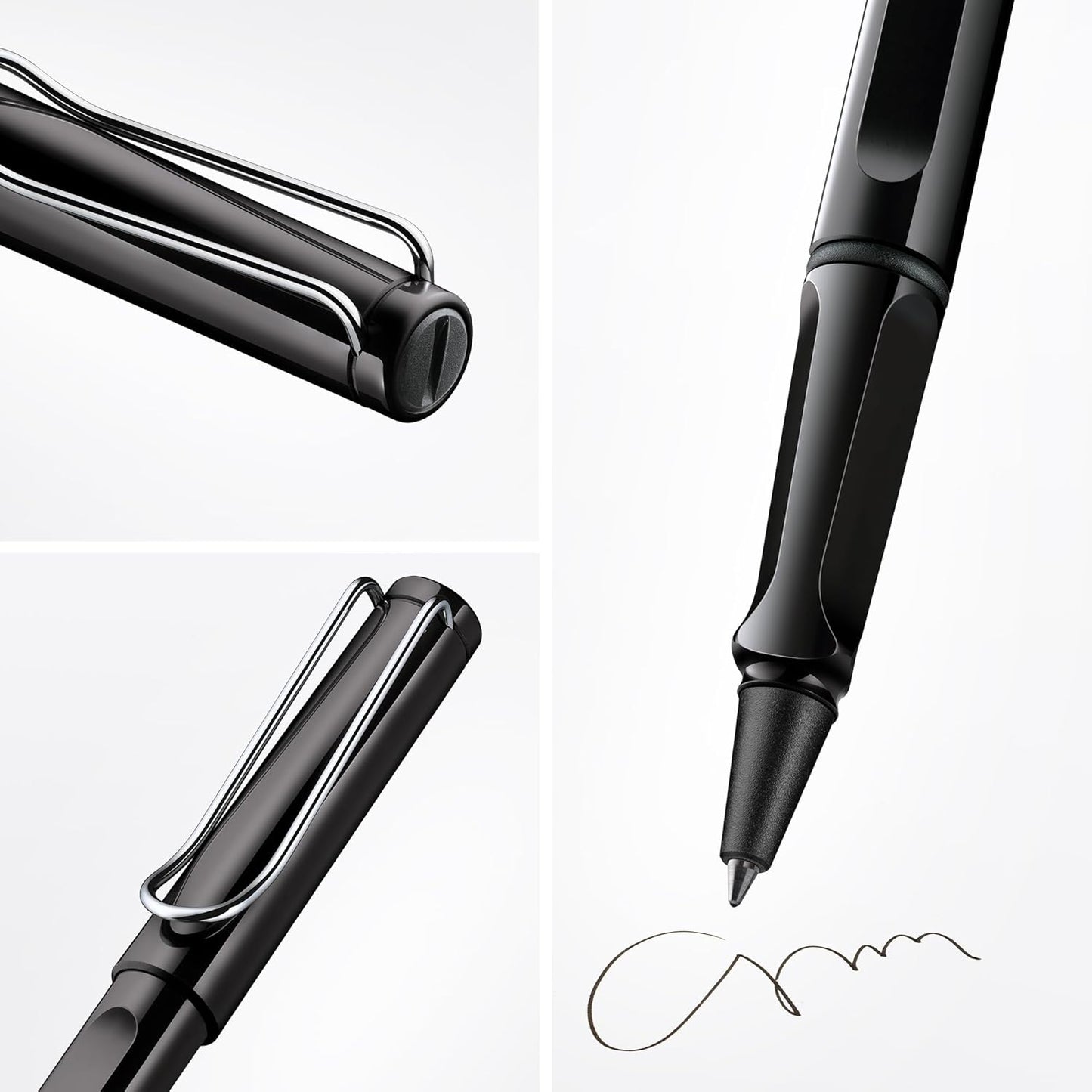 Lamy Safari Black Roller Ball Pen with Medium M63 black refill
