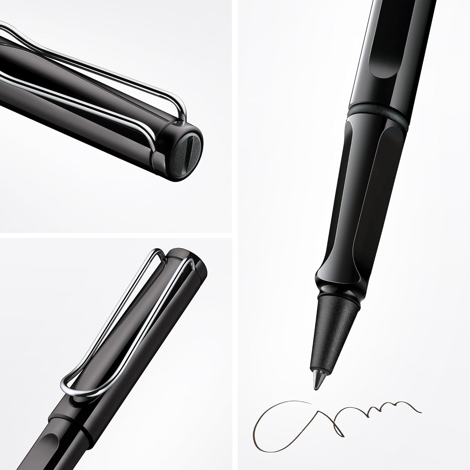 Lamy Safari Black Roller Ball Pen with Medium M63 black refill